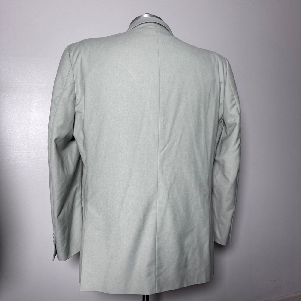 Alain Dupetit Mens 3 Piece Suit Mint Green 52L Jacket 46W - Picture 4 of 6